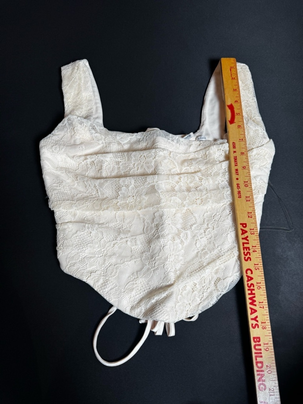 House of CB Una Vintage Cream Lace Corset S Plus Cup Coquette Luxury - Picture 7 of 9